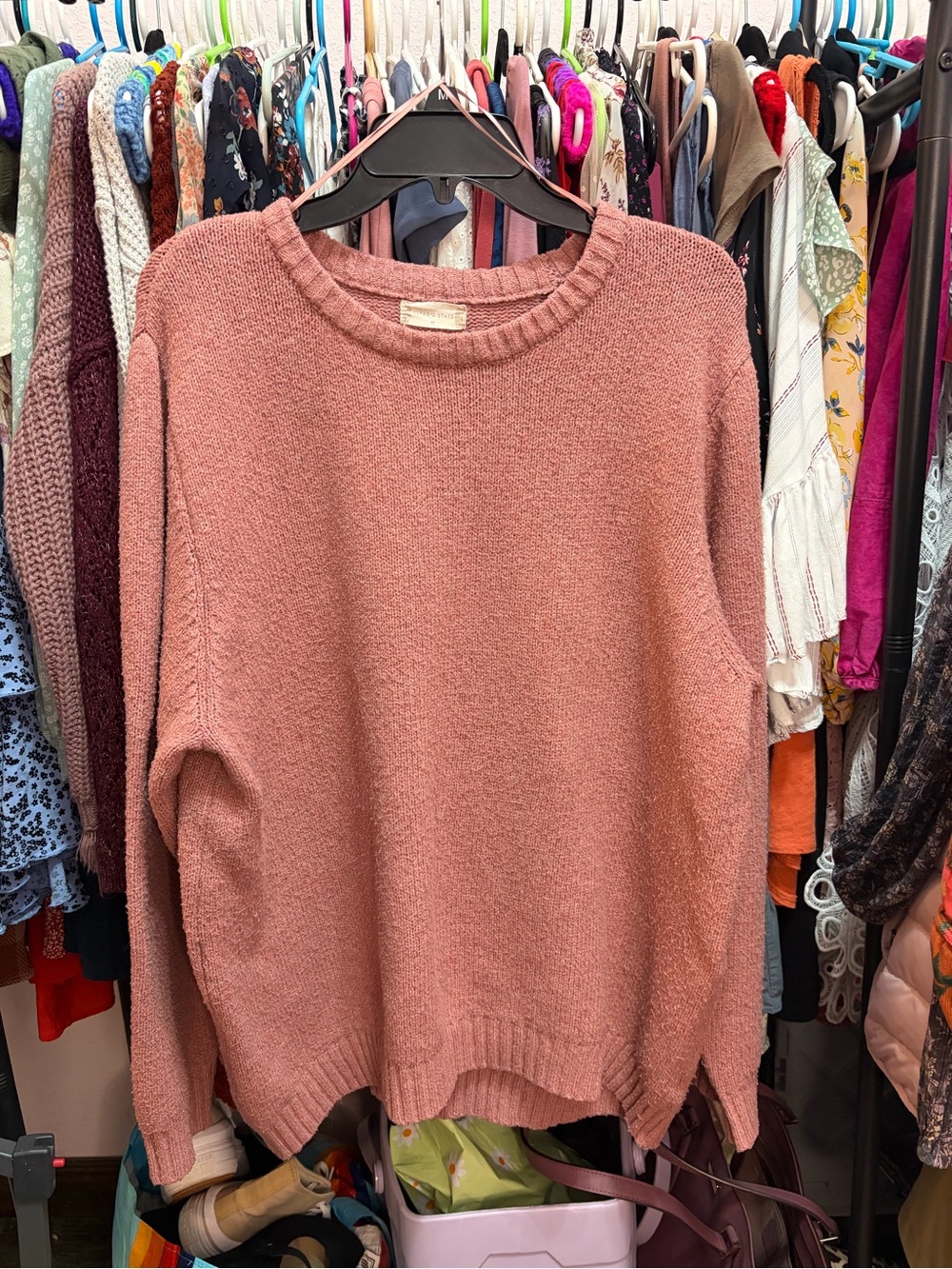 Altar'd State Dusty Rose Crewneck Sweater